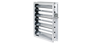 Multileaf dampers made of aluminium for low-leakage shut-off in air conditioning systems