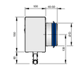 PL18-*-PF-HS (symmetrischer Anschlusskasten mit horizontalem Anschluss)