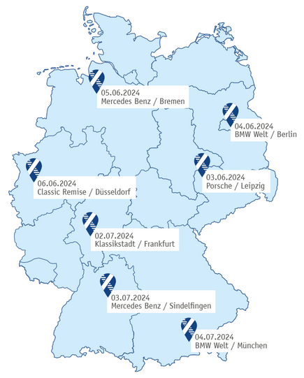 Deutschlandkarte TROX Belimo Symposium 2024