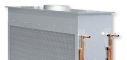 Ein- oder zweiseitig ausströmender Deckeninduktionsdurchlass mit vertikalem Wärmeübertrager und Kondensatwanne